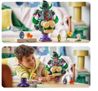 LEGO Super Mario Prinz Florian & Schloss Bowser - Interaktives Spielzeug mit 4 Figuren - Pinker Yoshi & Stand zum Spielen & Ausstellen - Gamer Geschenk für Jungen & Mädchen ab 9 Jahren - 72042