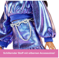 Barbie Deluxe Style-Puppe #7 mit blauem Metallic-Top und...