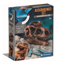 Galileo Discovery Ausgrabungs-Set Riesenschädel des T-Rex, Dinosaurier Fosilien als Spielzeug für Kinder ab 7 Jahren, 59329 von Clementoni