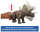 Mattel Jurassic World: Die Wiedergeburt Gigantic Thrashers Eotriceratops Dinosaurier-Spielzeugfigur, große Dinosaurierspezies, mit zwei akitvierbaren Wutattacken, digitales Spiel, JGB93