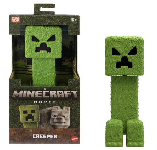 Mattel Minecraft Große Actionfiguren, 30 cm große, bewegliche Creeper-Sammelfigur, inspiriert von Ein Minecraft Film, JFR66, [Mehrfarbig]