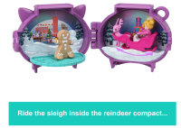 Polly Pocket Holiday-Kompakt-Packung mit 2 Stück