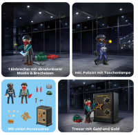 PLAYMOBIL City Action 70908 Starter Pack Tresorknacker, Spielzeug für Kinder ab 4 Jahren