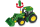 Theo Klein 3906 John Deere Traktor mit Holz- und Heuwagen I Schraubset inkl. Schraubendreher I Maße: 47 cm x 10,50 cm x 12 cm I Spielzeug für Kinder ab 3 Jahren