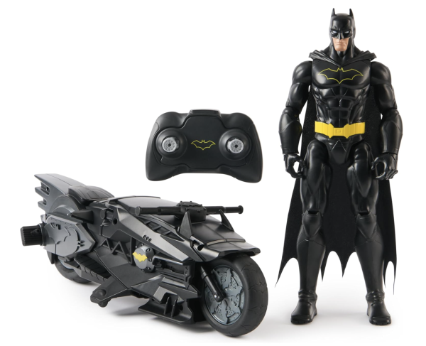 Spin Master DC Comics, Batman, Batcycle + 30cm Batman Action Figur, ab 4 Jahren