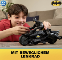 Spin Master DC Comics, Batman, Batcycle + 30cm Batman Action Figur, ab 4 Jahren