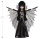 Monster High-Puppe, Elvira, Herrin der dunklen Magie, Sammelfigur in einem schwarzen Kunstlederkleid mit silbernem Batwing-Cape und hochwertigem Zubehör, HYV99